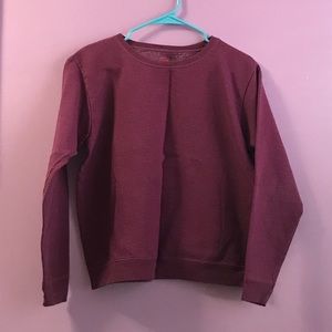 Crew neck burgundy